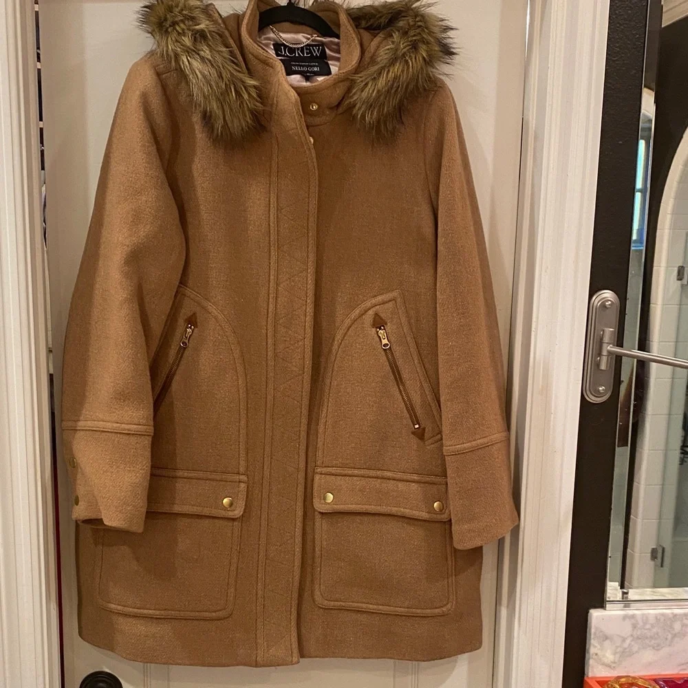J. Crew Chateau parka in Italian stadium-cloth wool - Picture 6 of 13